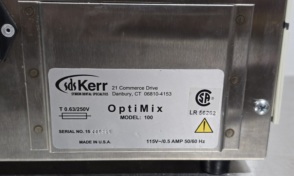 SDS Kerr Demetron OptiMix 100 Programmable Computerized Mixing System