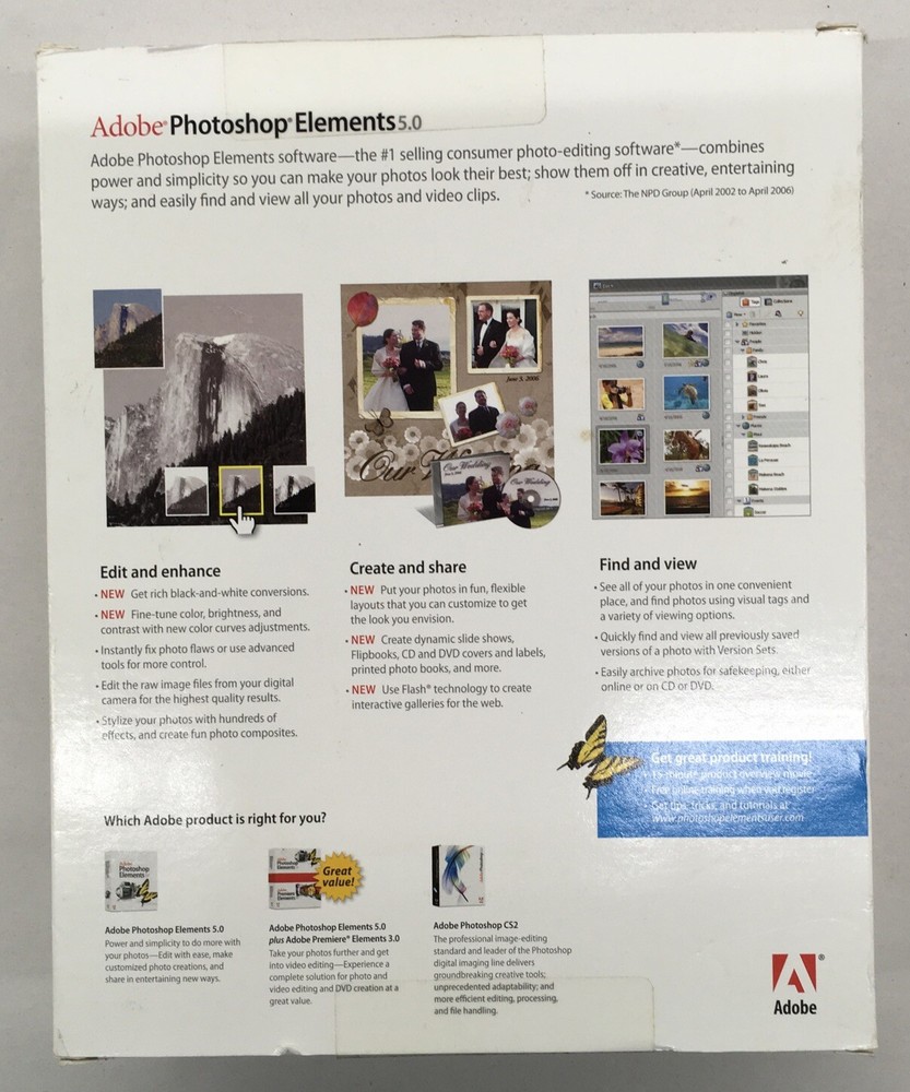 Photoshop Elements 5.0 for Windows Vista & Windows XP