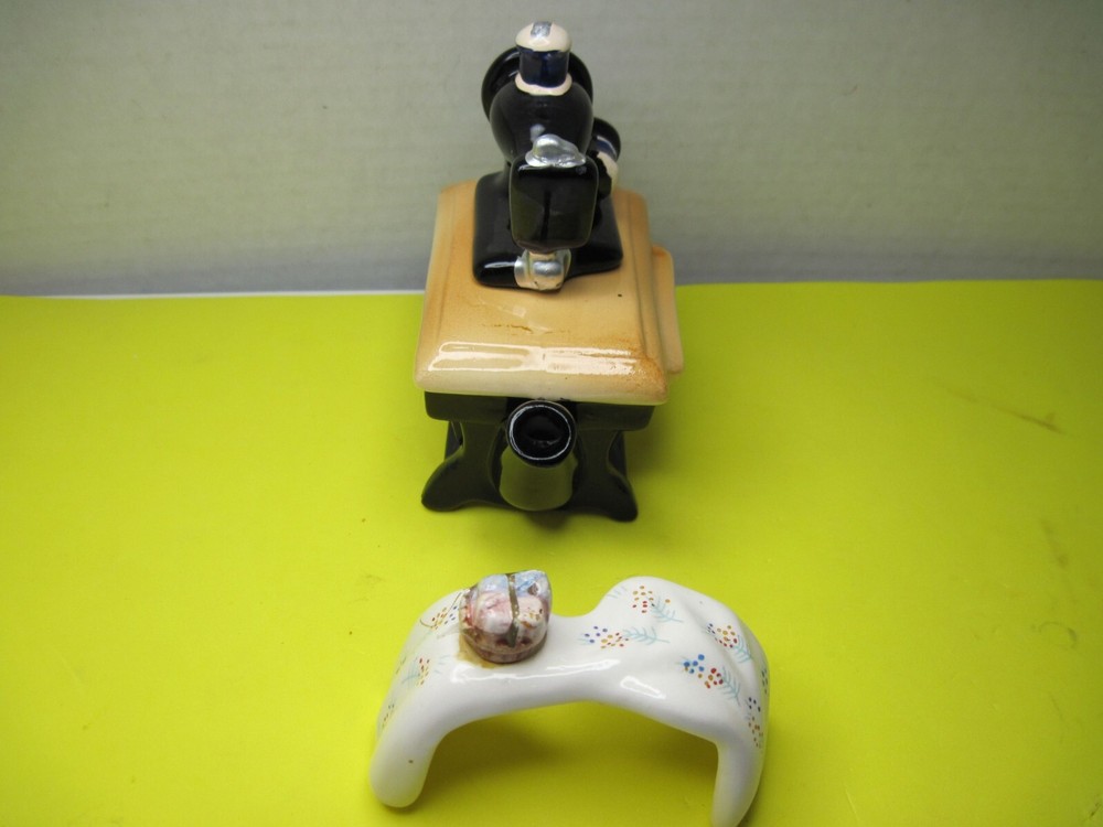 Old Ceramic GiftCo Creamer - Sewing Machine