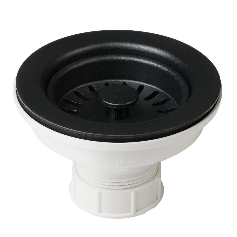 KRAUS Kitchen Sink Strainer in Black