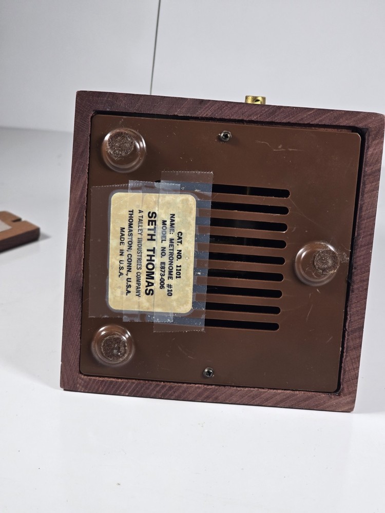 Seth Thomas Metronome Rhythm Windup Pyramid EUC