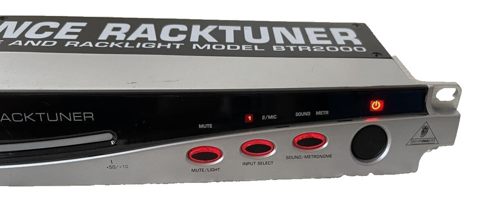 Behringer BTR2000 Guitar Tuner Silver Operation Confirmed Good