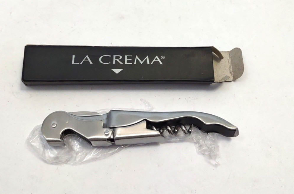 La Crema Corkscrew Wine Key Opener Silver