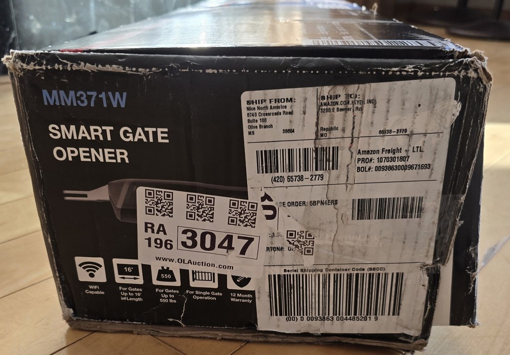 Mighty Mule MM371W Automatic Gate Opener Kit - Black