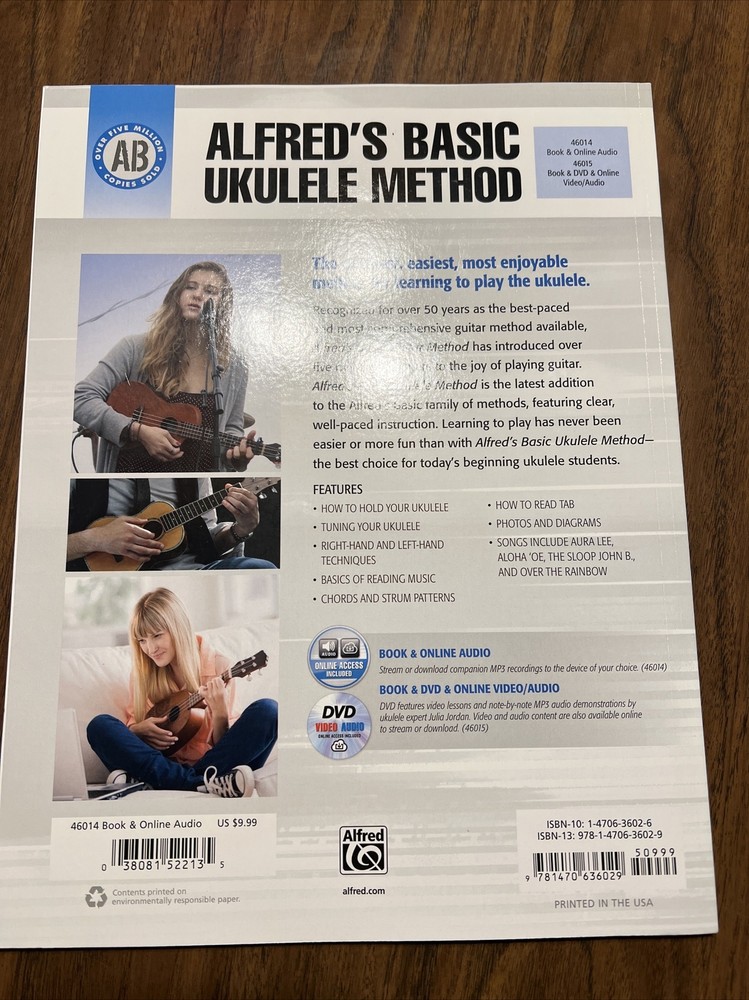 Alfred's Basic Ukulele Library: Alfred's Basic Ukulele Method 1 : The Most...
