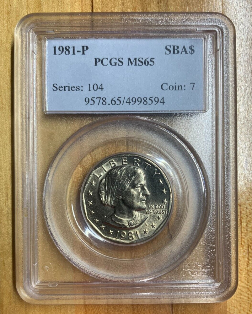 1981-P SUSAN B ANTHONY DOLLAR PCGS MS65