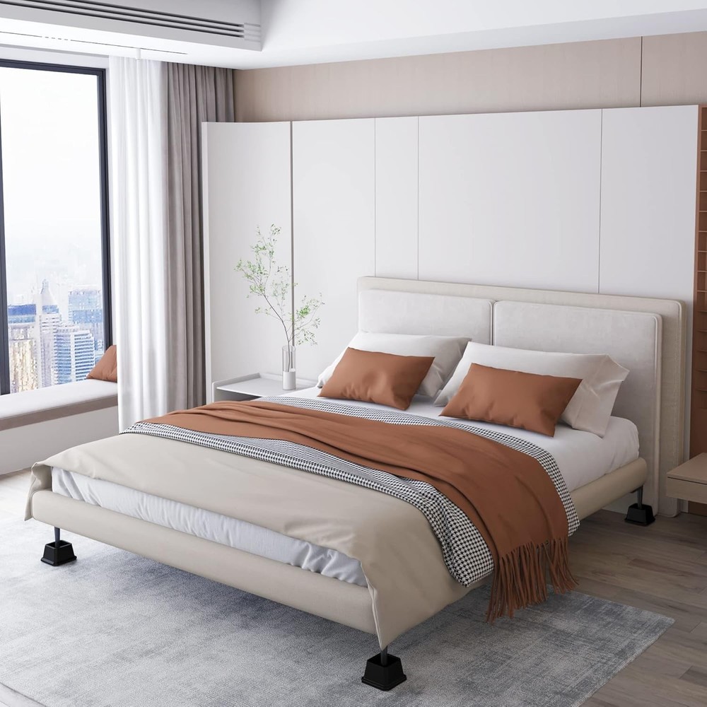 Heavy Duty Bed Risers 2 Inch 1500 lbs 4 Pack