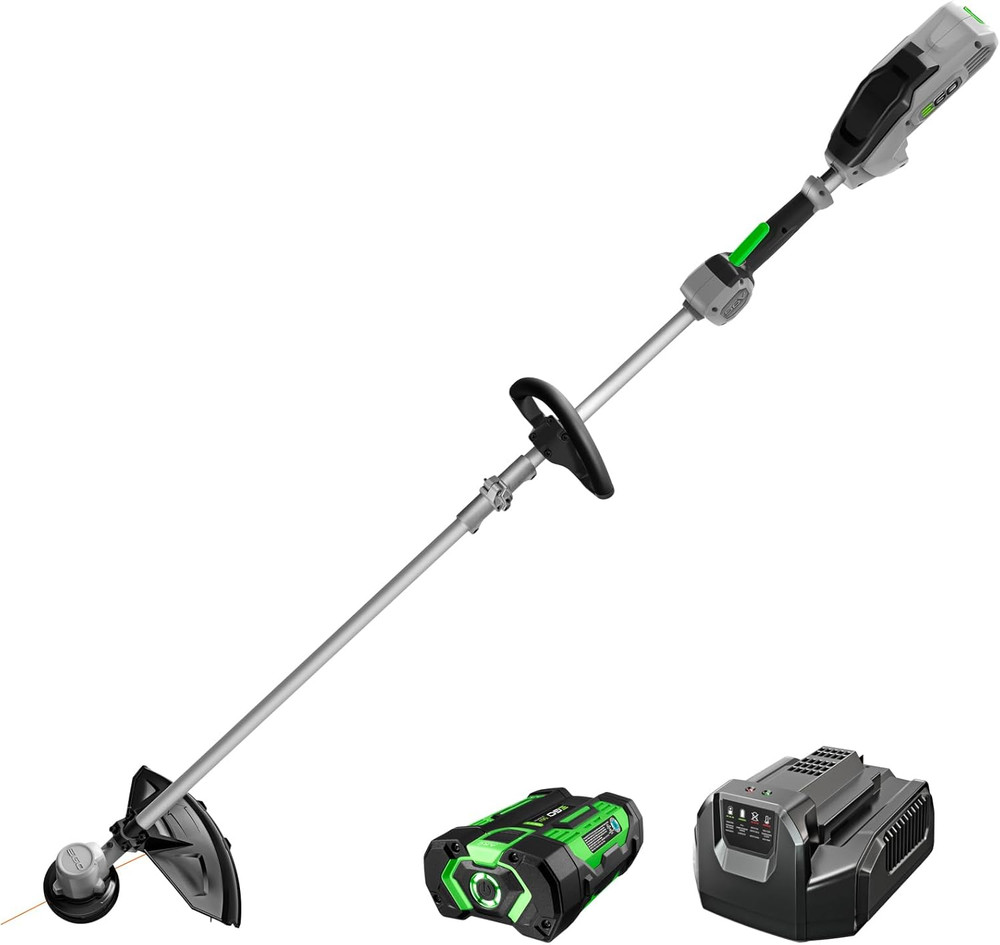 Weed Wacker Cordless Electric String Trimmer Grass Cutter Battery Charger 56V