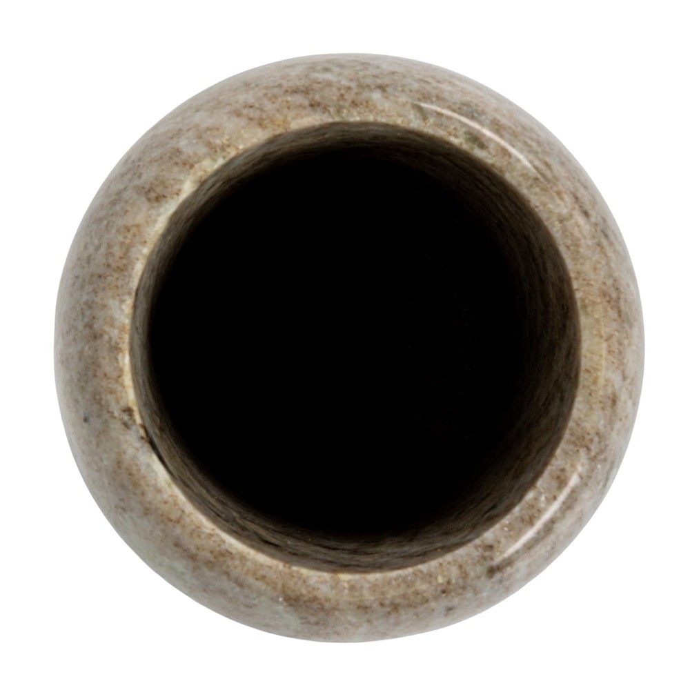 Modern Marble Bottle Holder, White Crock, Natural