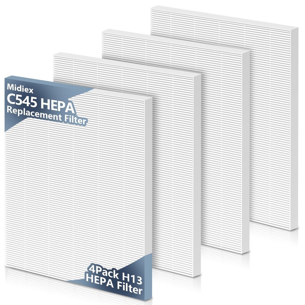 4 Pack C545 HEPA Replacement Filter S for Winix C545 Air Purifier, Replace Re...
