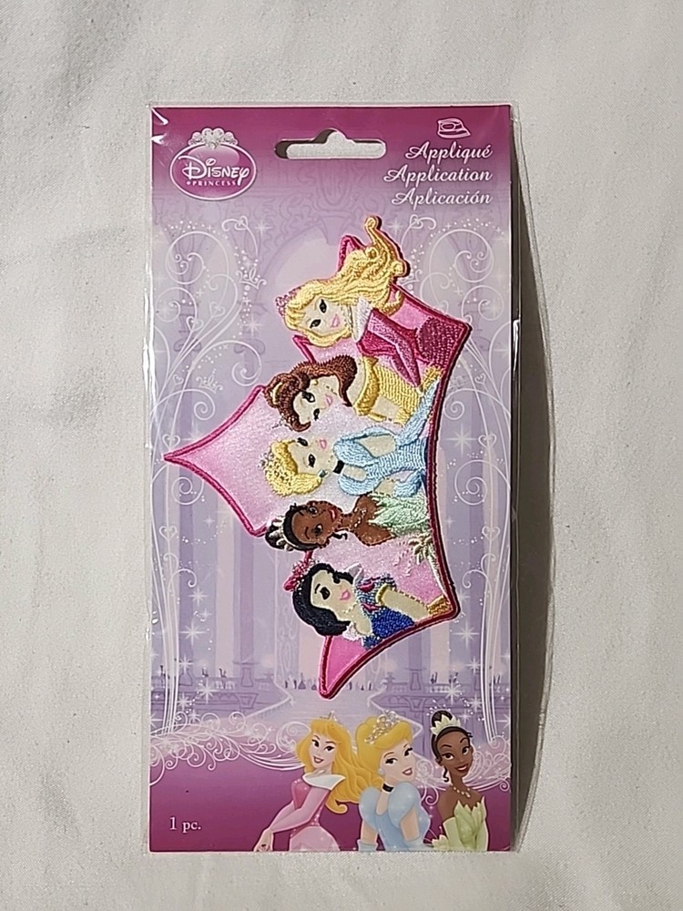 Disney Princess Full Group Iron on Embroidered Applique Patch