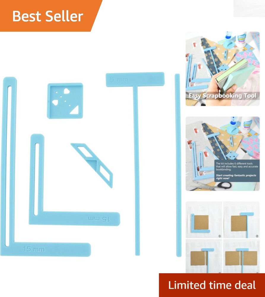 Versatile 6Pcs Scrapbooking Tool Set - Ideal for Creative Journal Projects