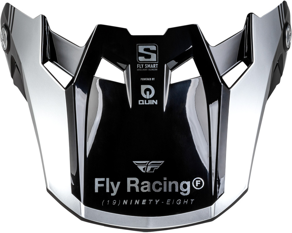 FLY RACING Fits Formula S Carbon Legacy Visor Blue Carbon/Silver Medium/Large