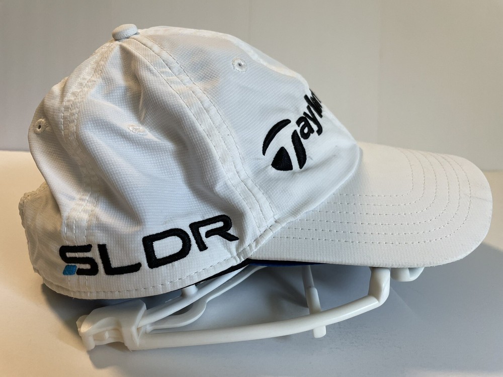 Taylormade Golf SLDR Tour Preferred White Adjustable Strapback Hat Hook & Loop