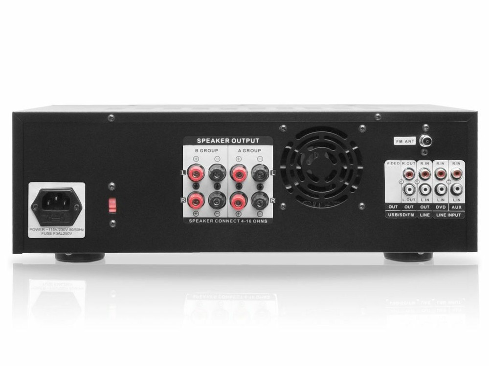 Technical Pro MM3000BT Mic Mixing Amplifier w/ USB/SD Card Inputs & Bluetooth