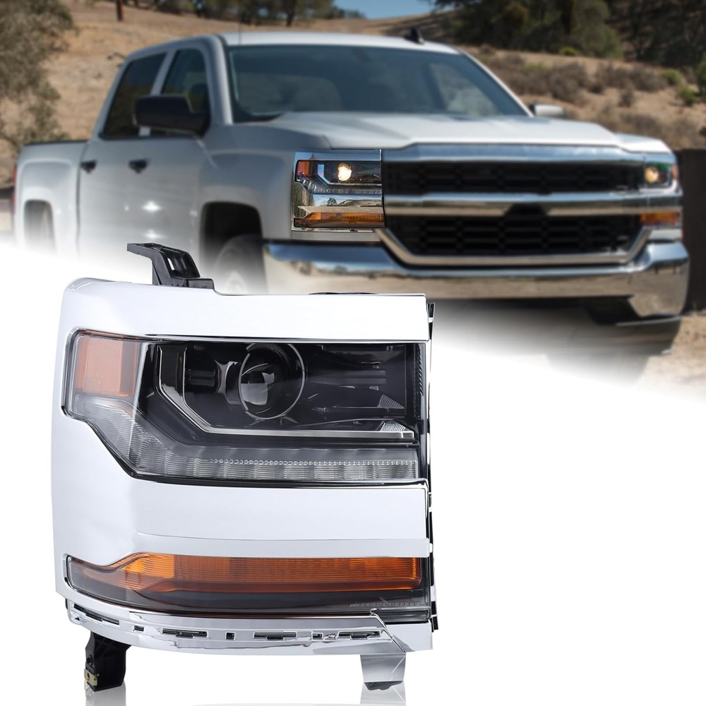 Chevy Silverado Headlight Right Passenger 2016-2018