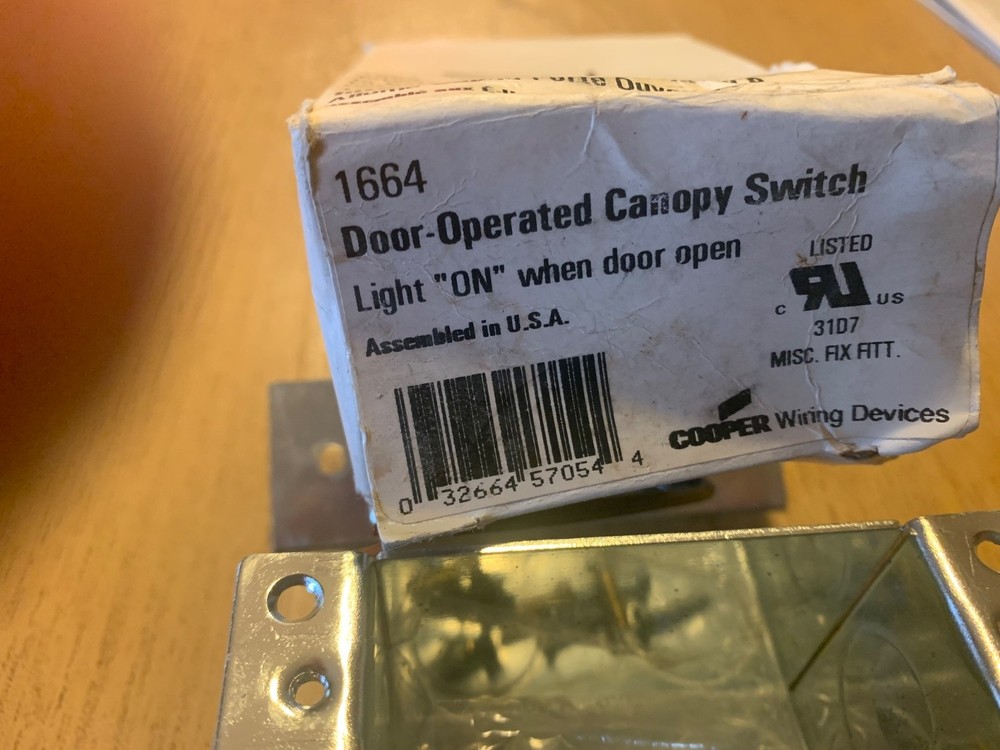 Cooper Door operated canopy switch