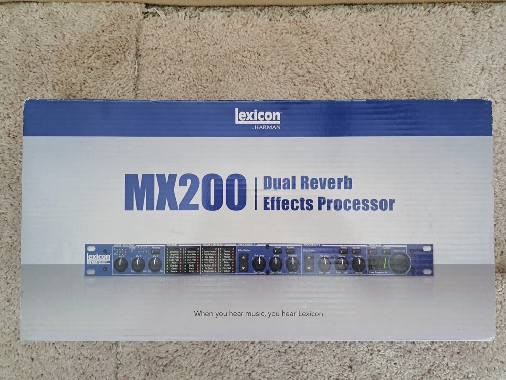 Lexicon MX200 Dual Reverb Effects Processor Rack Mount Mint