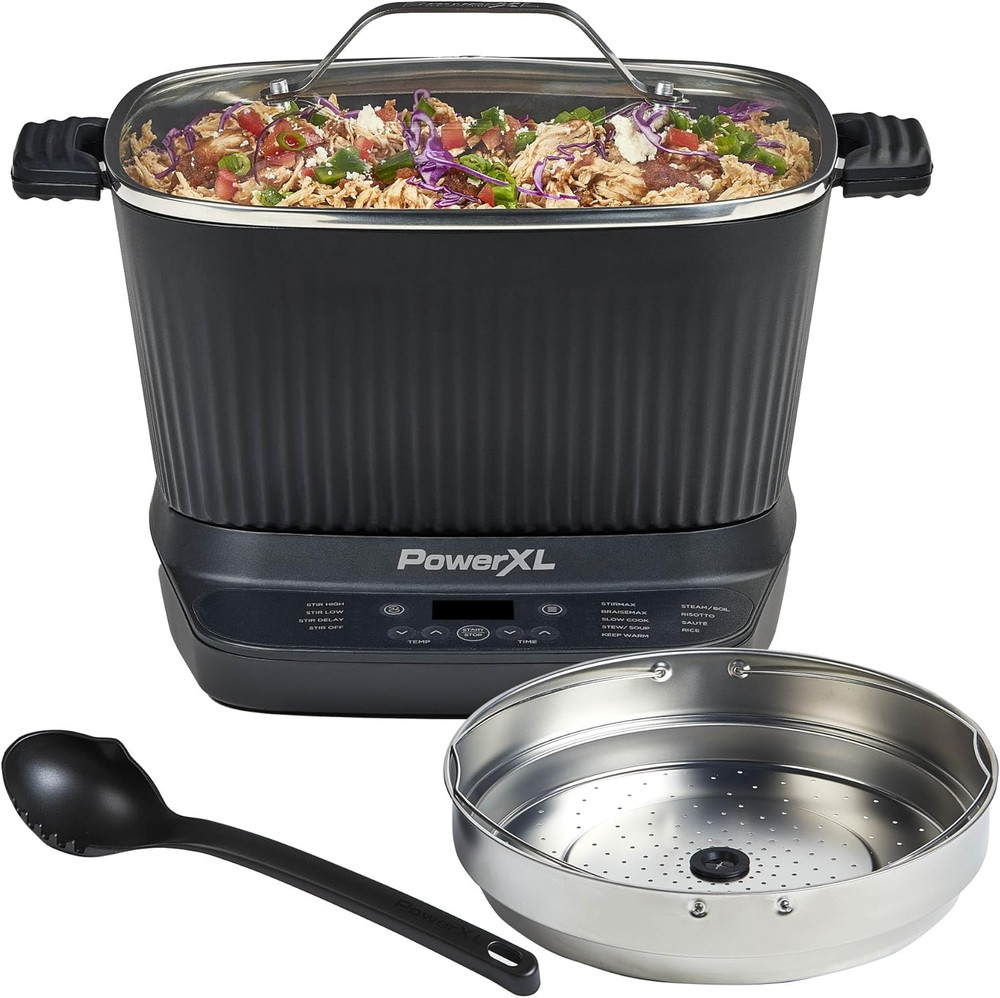 STIRMAX plus 7.5 Quart Digital Multi-Cooker with Automatic Paddle to Stir and Sh
