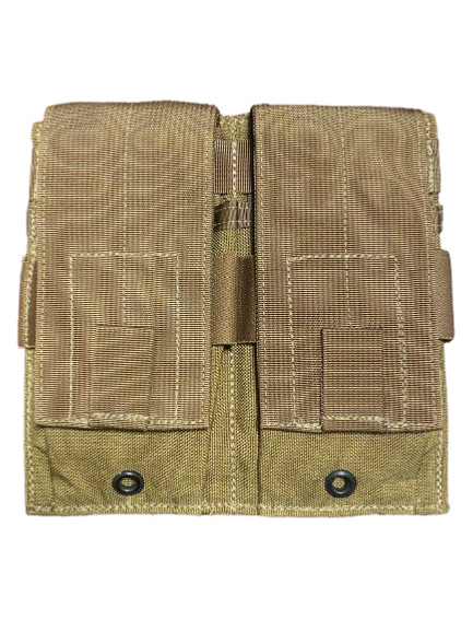 NEW TAC SHIELD DOUBLE DOUBLE - 4 MAG POUCH COYOTE