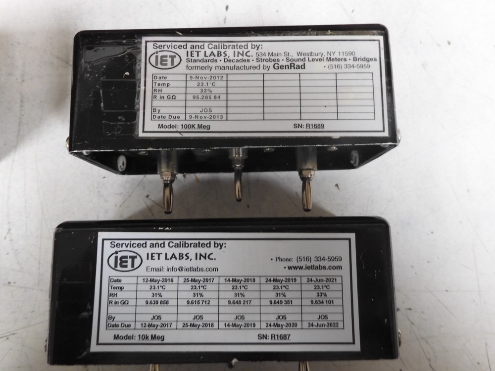 Mid Eastern Hi Ohm Resistor Standard Set in case - QF20