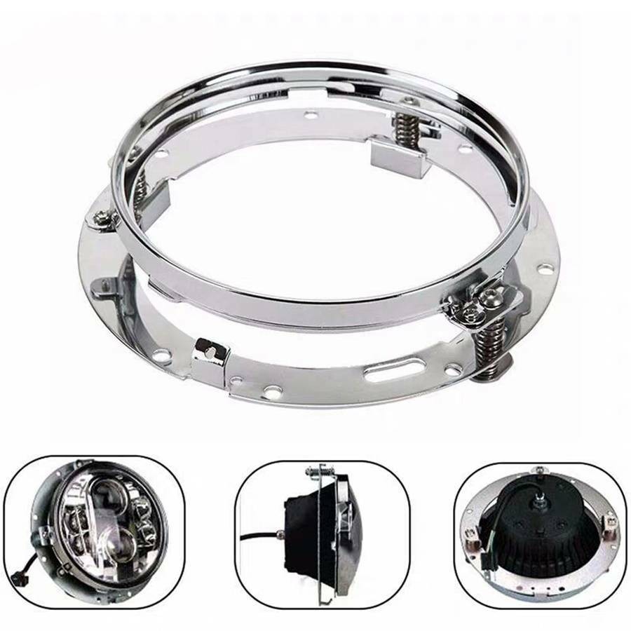 7" inch LED Headlight Mounting Ring Bracket Fit For Harley Davidson Motorcycle