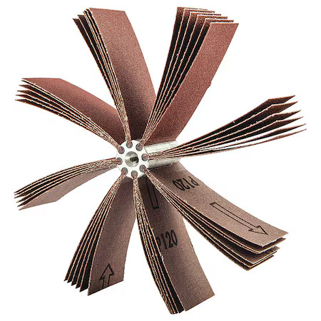 Merit 08834154173 Bore Polisher, Solid Flaps, 80 Grit