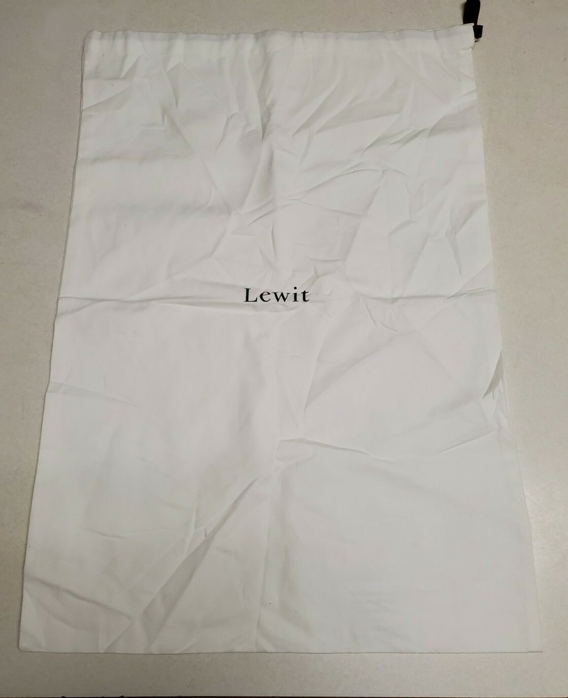 Lewit  White Large Storage Dustbag, Fabric Drawstring Bag 23" X 16"