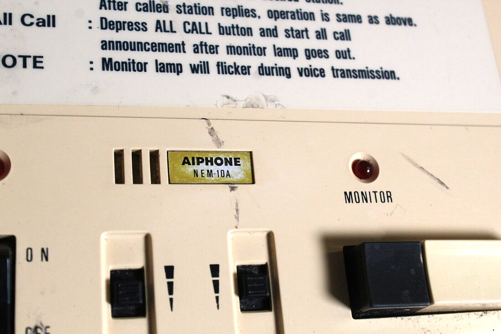 Aiphone NEM-10A Call Master Station w/ Handset