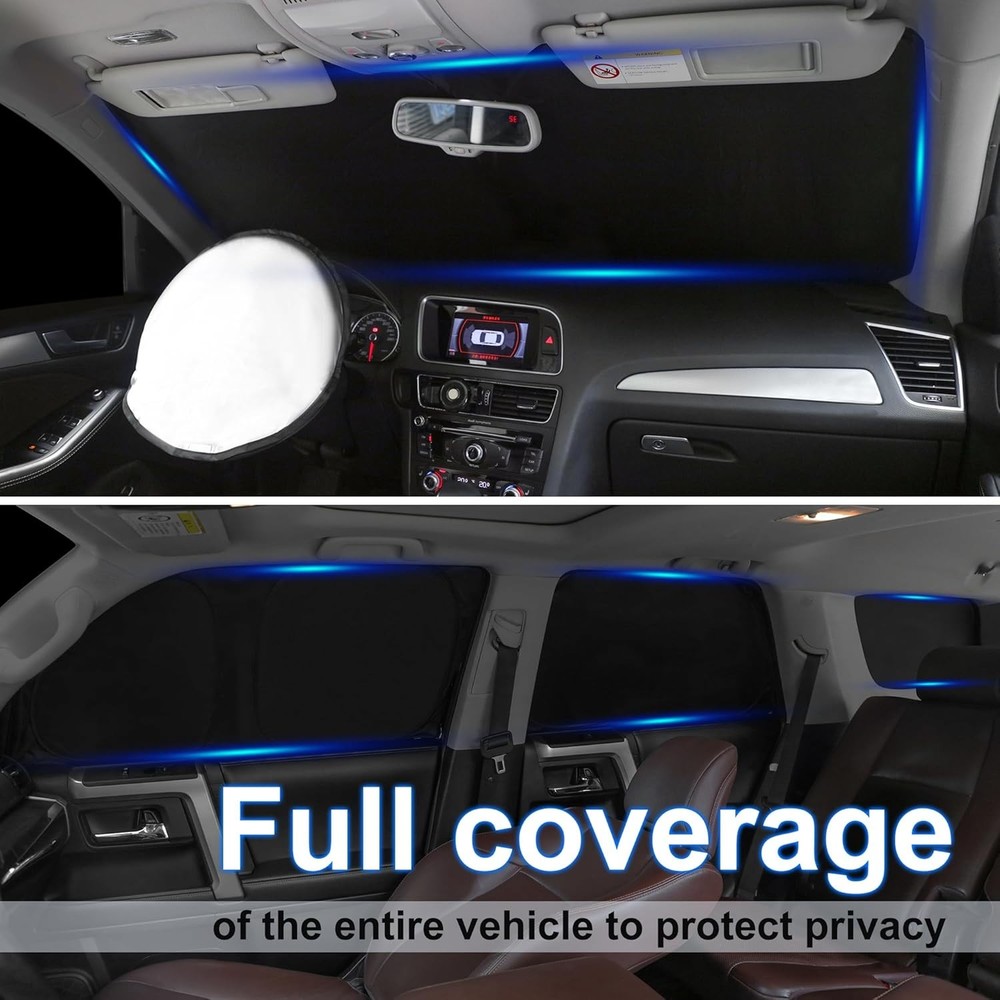 Windshield Sun Shade Car Windshield Foldable Full Windows Coverage Custom Fit fo