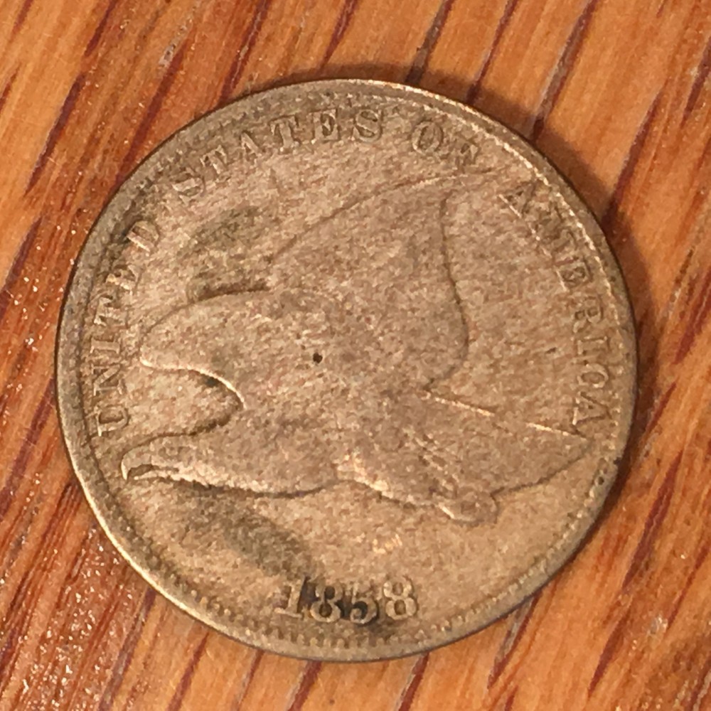 1858 Small Letters Flying Eagle Cent - High Quality Scans #970