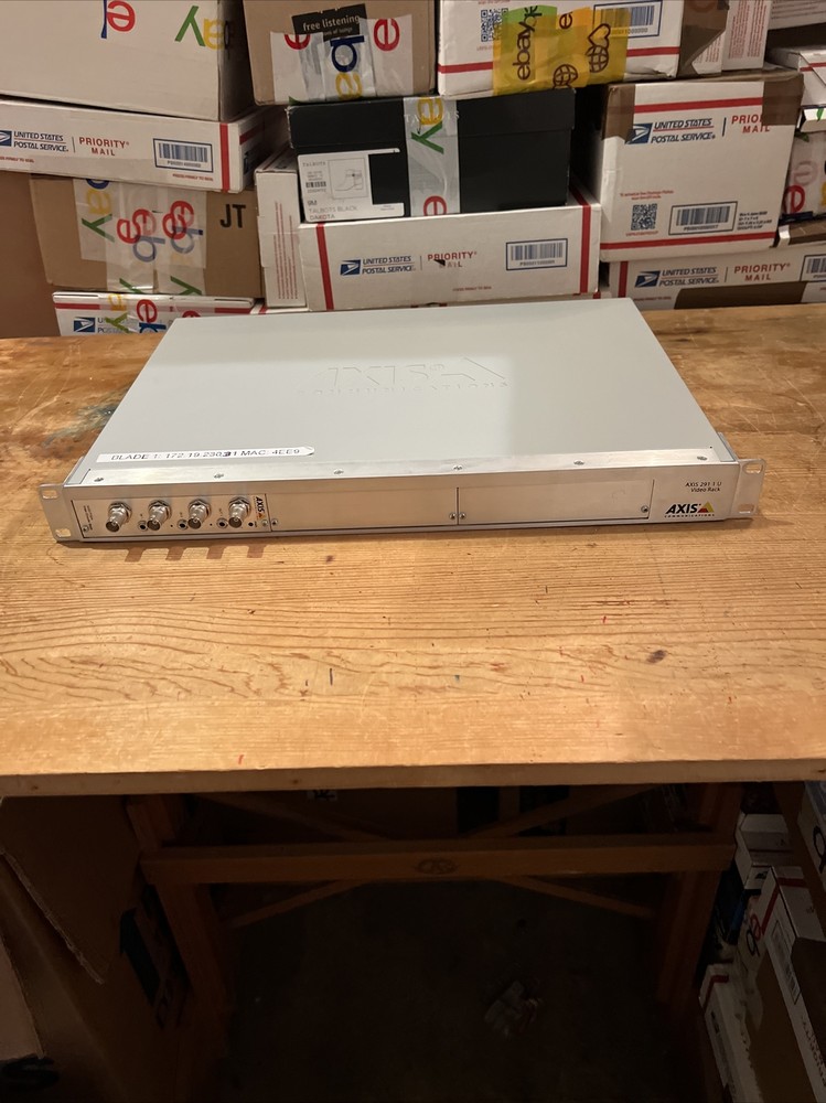 Axis 291 1 U Video Serv Rack 0267-001-05 with Encoder Blade Tested & Working