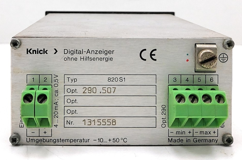 Knick Digital Indicators 820 S1 R Process Digital Indicator