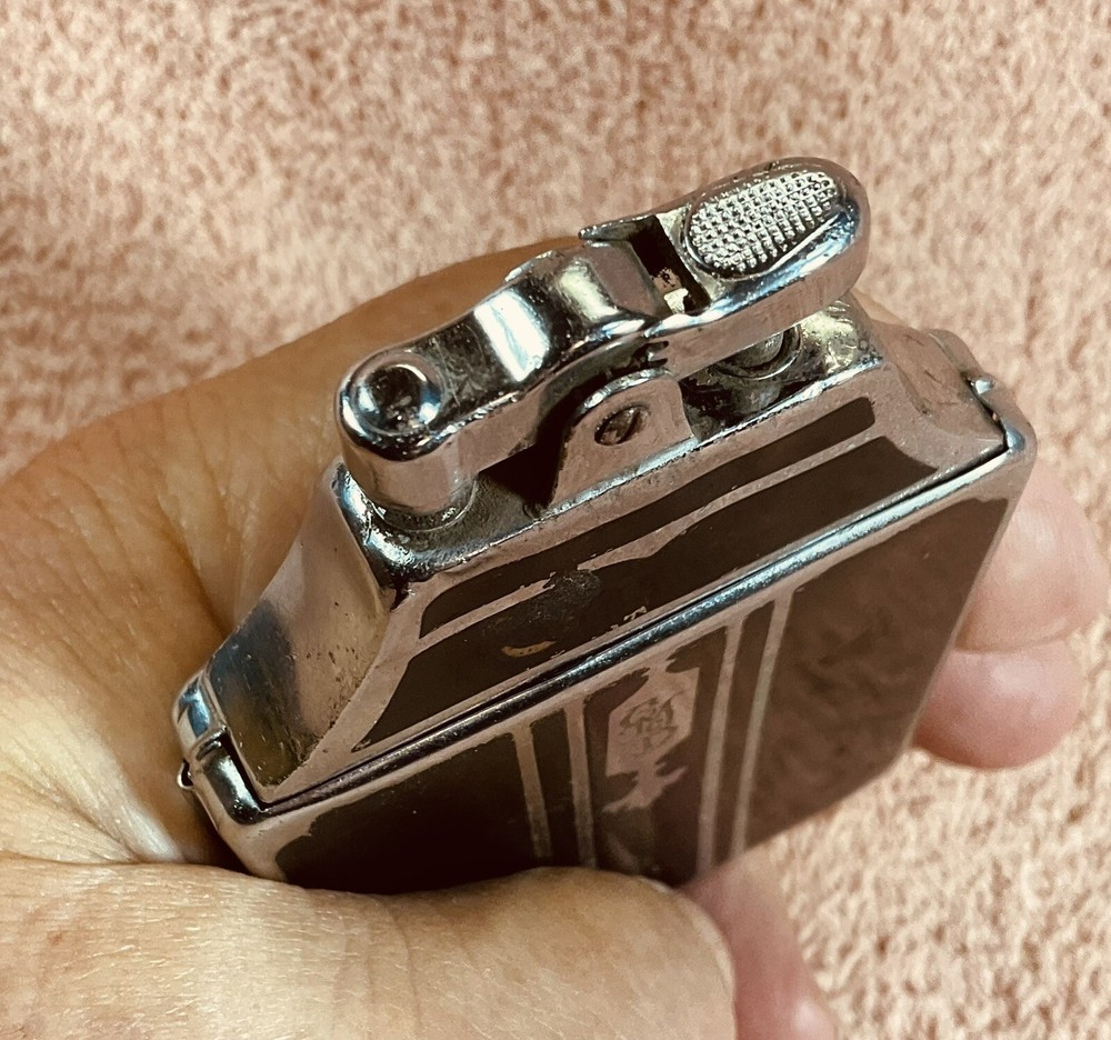 Vintage Ronson Cigarette Case & Lighter W/ Initials. Untested.