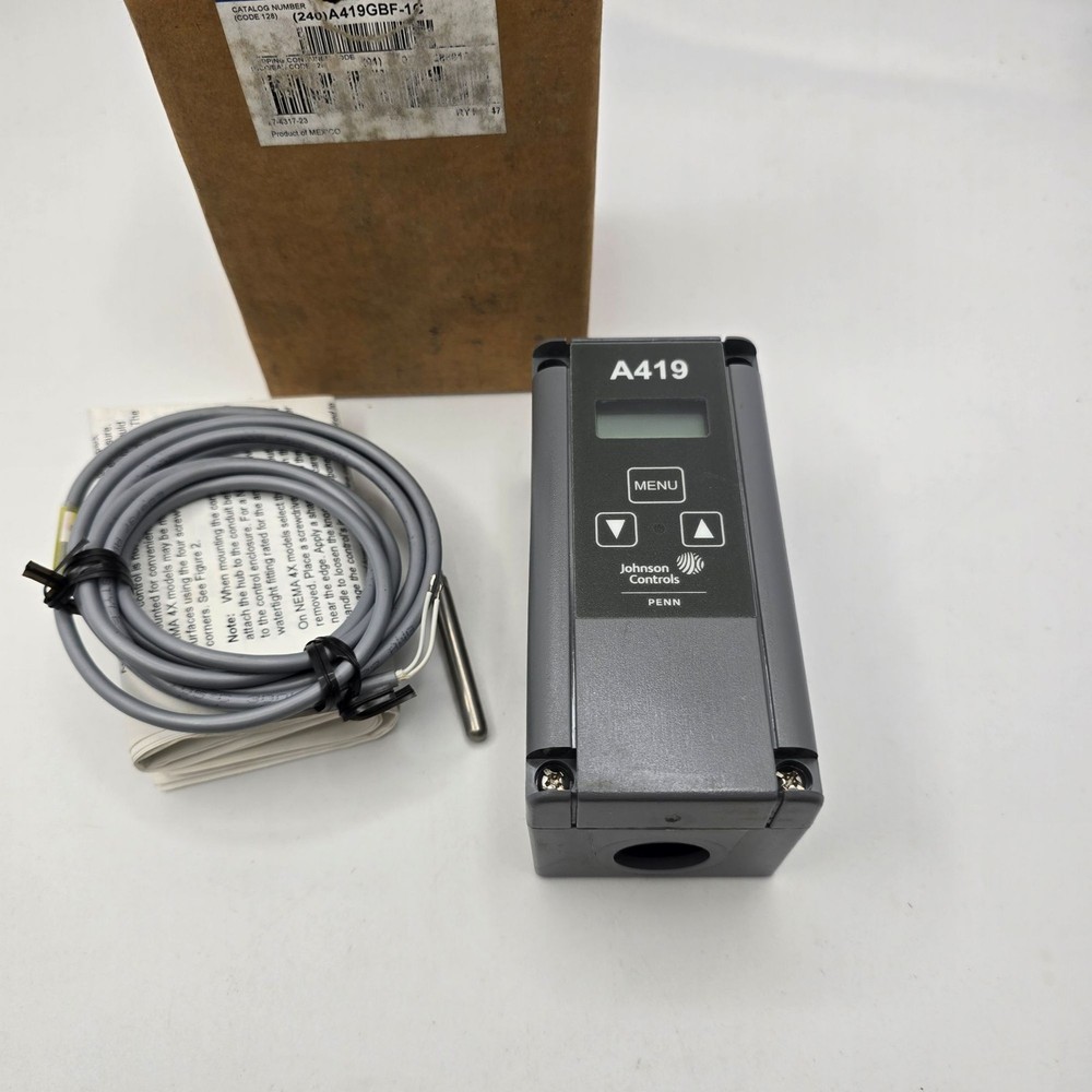 Johnson Controls A419GBF-1C Temp Controller 24 VAC Display