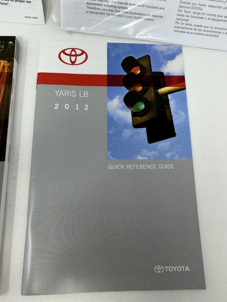 2012 Toyota Yaris Owners Manual OEM Set