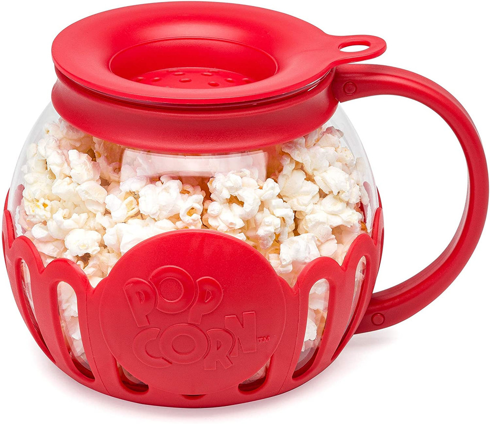 Ecolution Original Microwave Micro-Pop Popcorn Popper, Borosilicate Glass 1.5