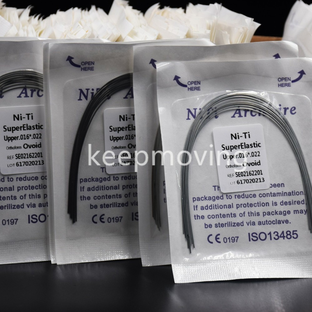 10 Packs Dental Rectangular Super Elastic NITI Orthodontic Arch Wire Ovoid Form
