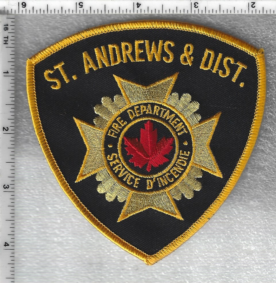 St. Andrews & District Fire Department  (New Brunswick, Canada)  Shoulder Patch