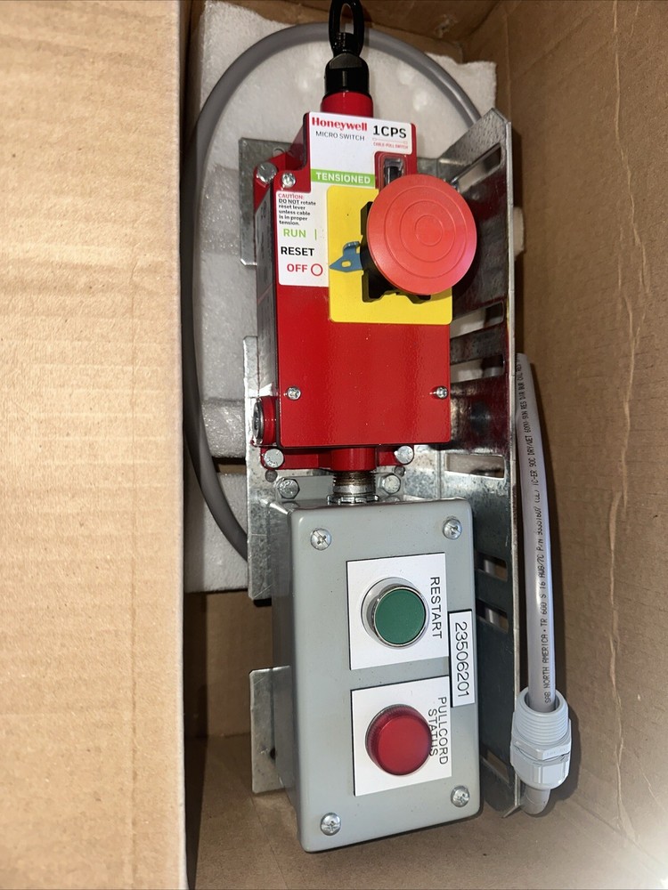 Honeywell Micro Switch Cable-Pull Switch 1CPSA2-F03 w/ Mounting Plate Bracket