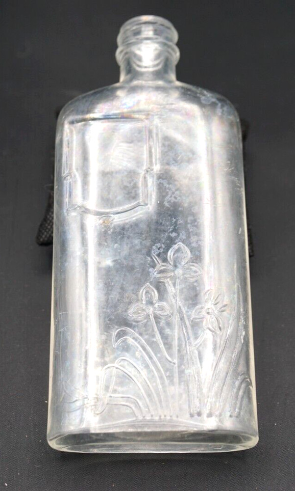 Vintage Clear Flask Style Perfume Bottle