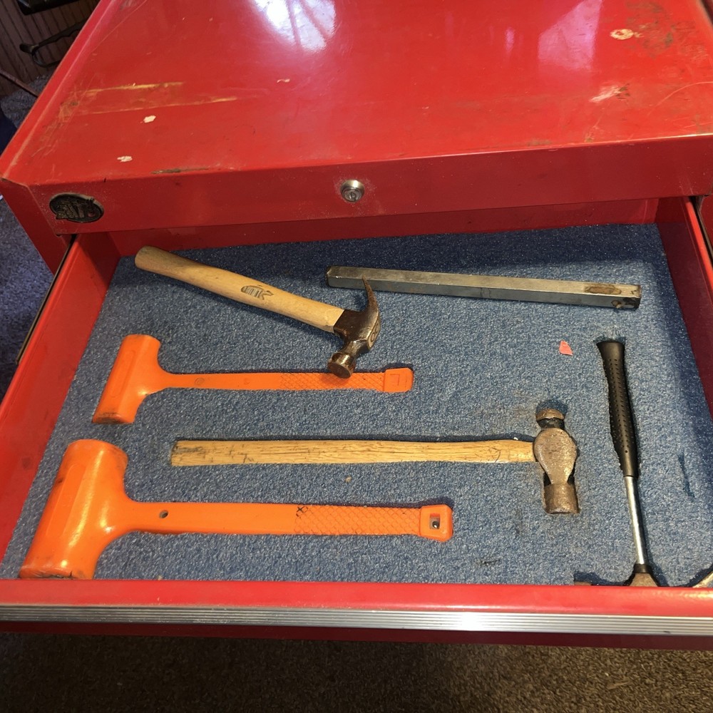 Vintage ATD 5 Drawer Tool Box with tools no key