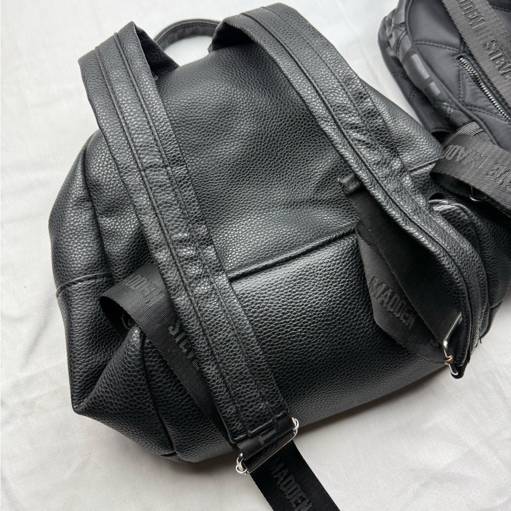 Steve Madden Black Quilted Backpack Duo bundle