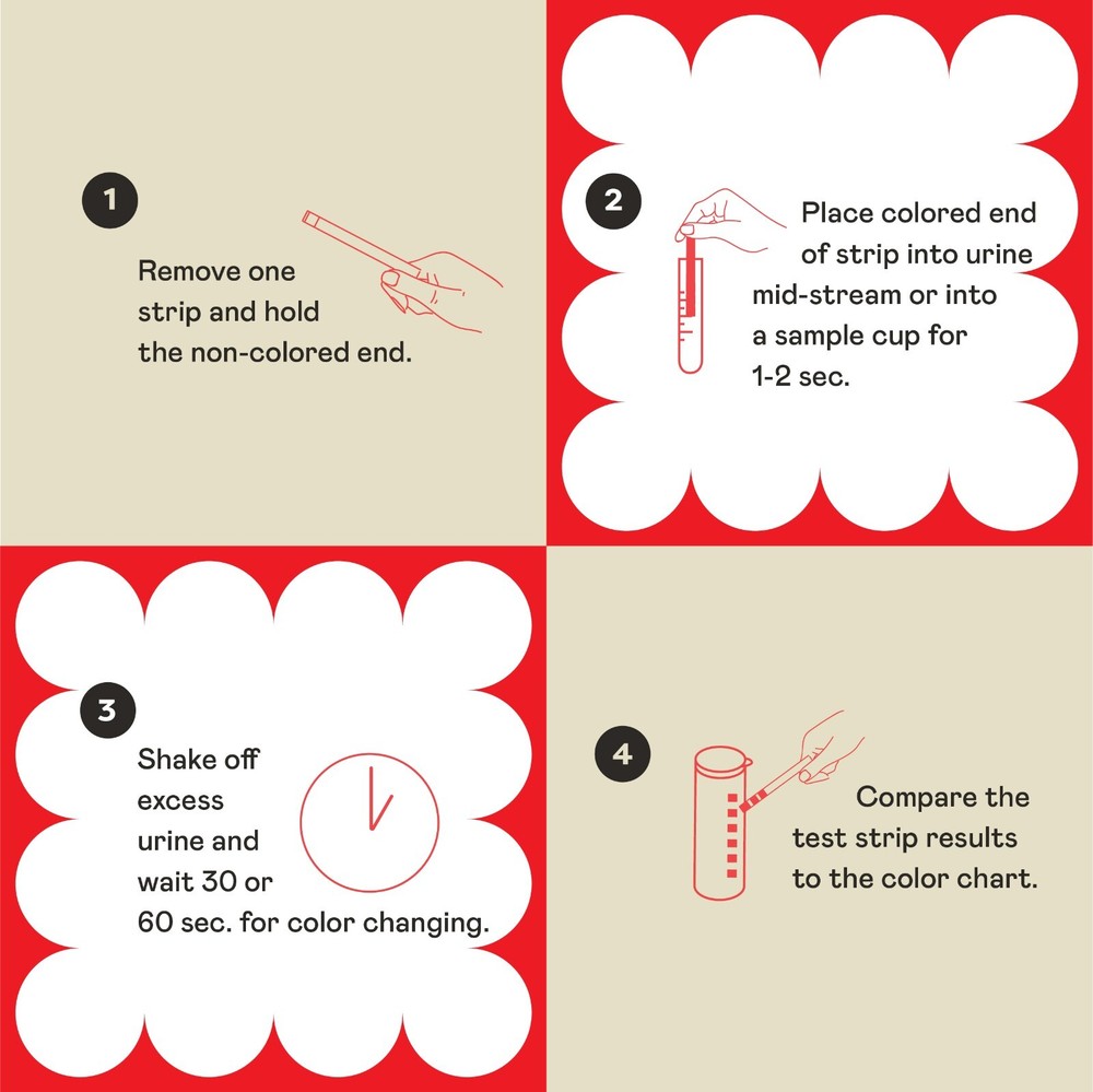 Rapid Test Complete - Urinalysis Test Strips 100ct UTI & pH Strips