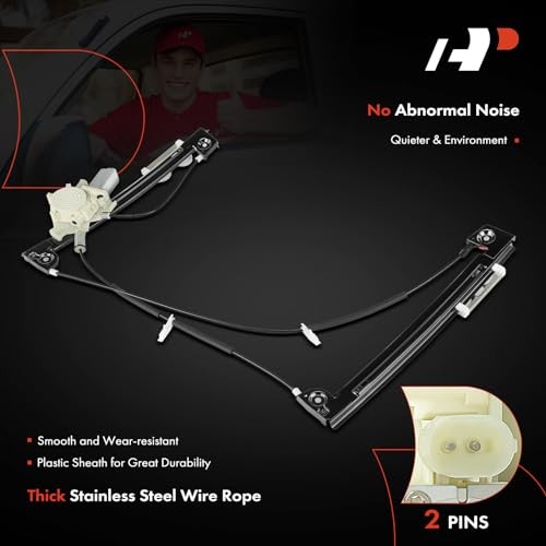 Power Window Regulator with Motor Replacement for Mini Cooper Front Driver