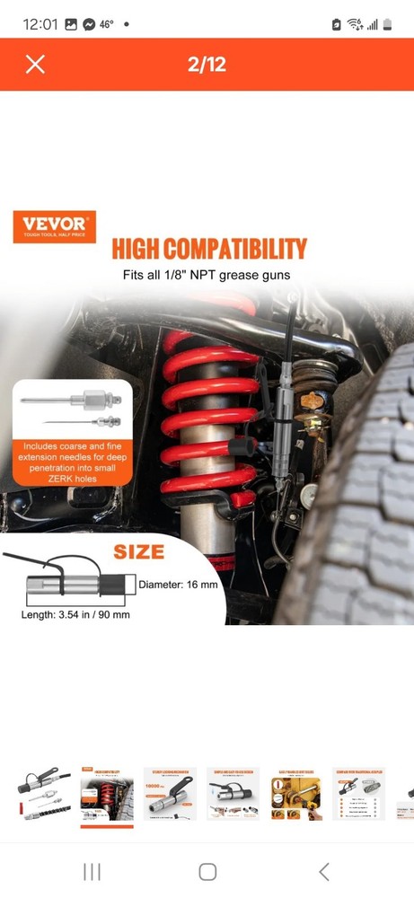 Vevor Locking Grease Coupler TH-46-7B