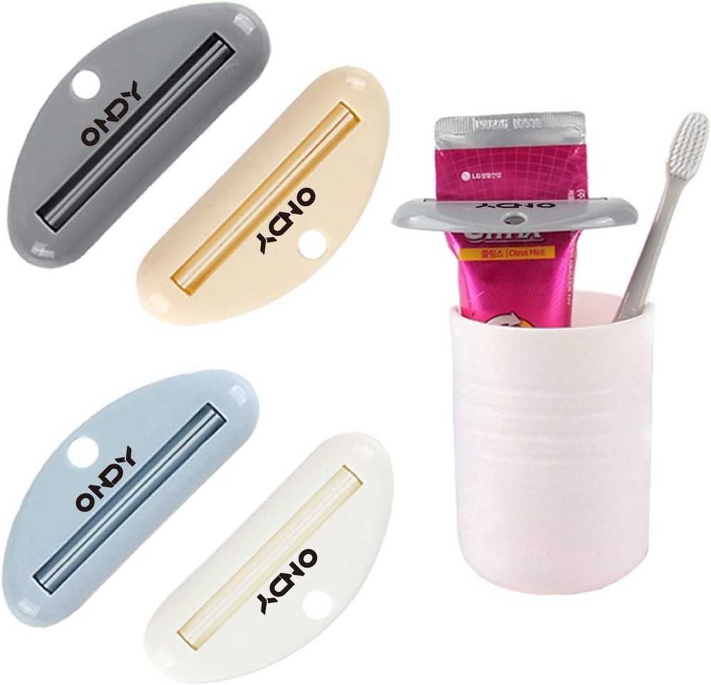 4 Pack Toothpaste Squeezers, Tube Squeezer for Toothpaste, Hand Cream, Polygel T