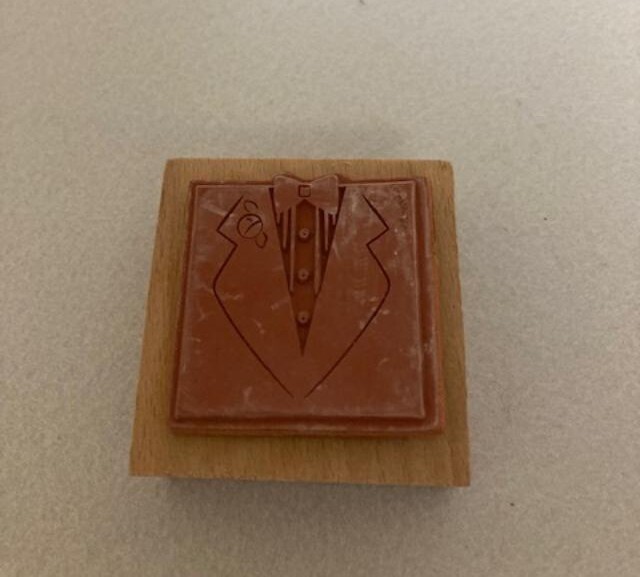 OTC - Rubber Stamp - Tuxedo (Front) - Large Size - Older Stamp