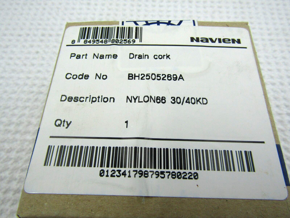Navien BH2505289A Drain Cock Box Sealed