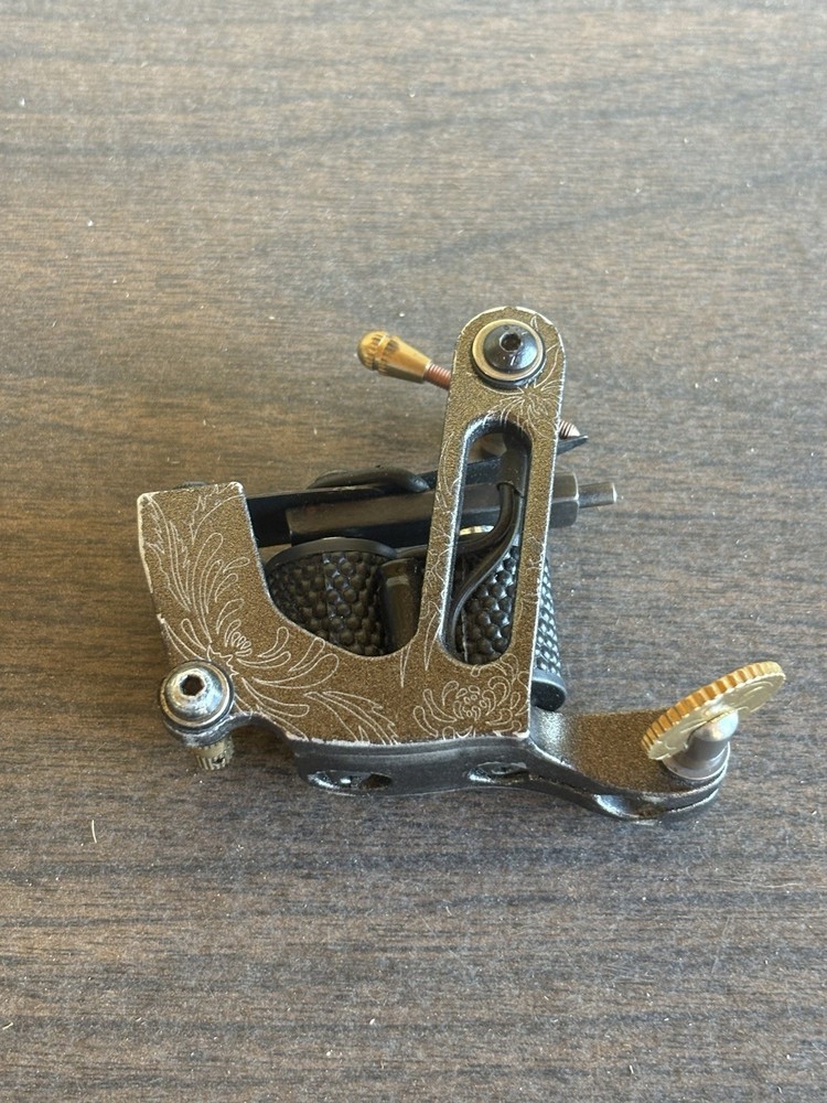 Floral Engraved Coil Tattoo Machine